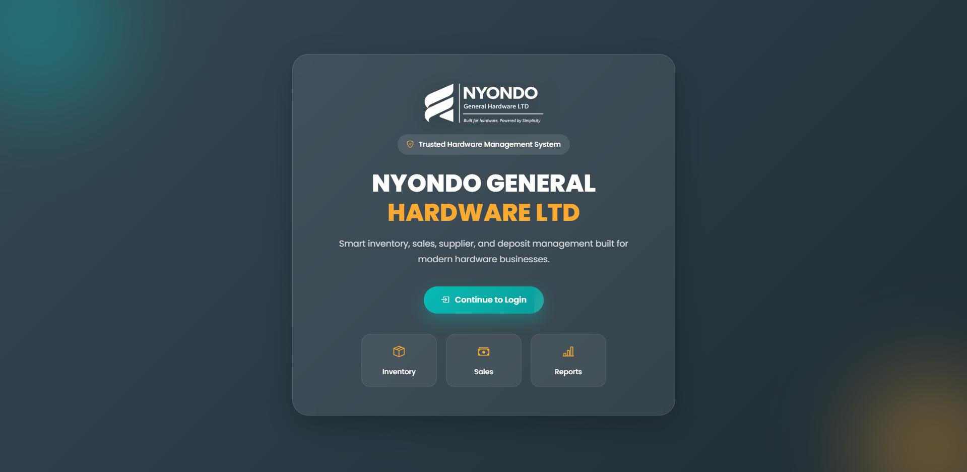 Nyondo General Hardware — Inventory & Sales Management System